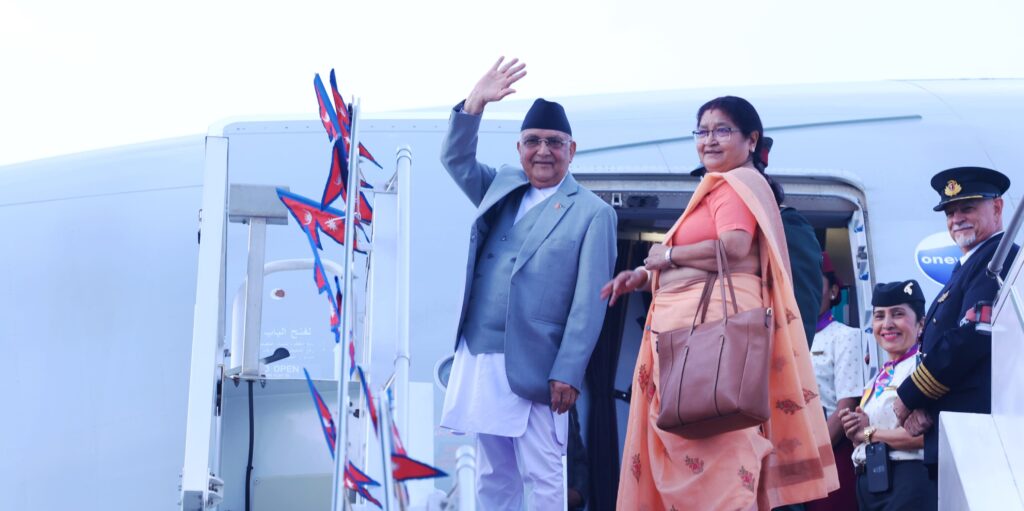 प्रधानमन्त्री ओली स्पेन प्रस्थान