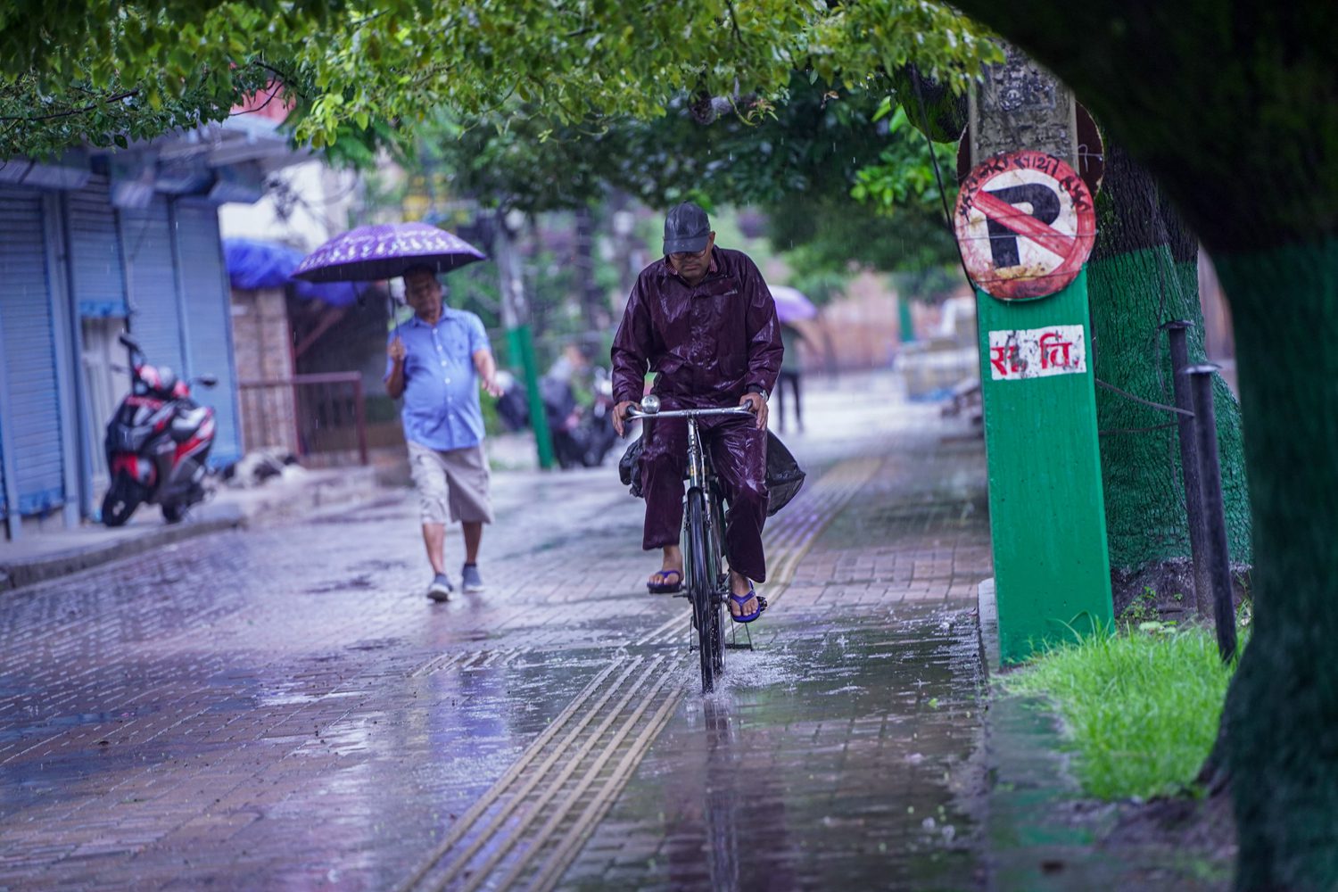 काठमाडौं उपत्यकामा वर्षा (तस्बिरहरु)