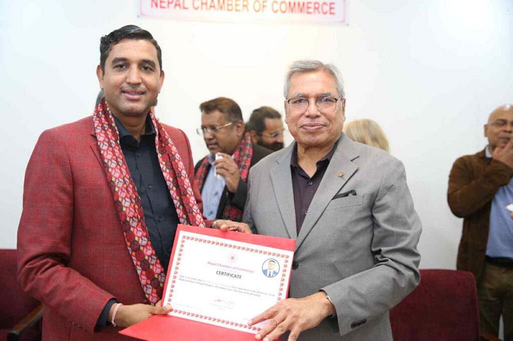 नेपाल चेम्बर अफ कमर्सको दक्षिण सुडानका लागि मानार्थ व्यापार प्रतिनिधिमा रामप्रसाद पाध्य नियुक्त