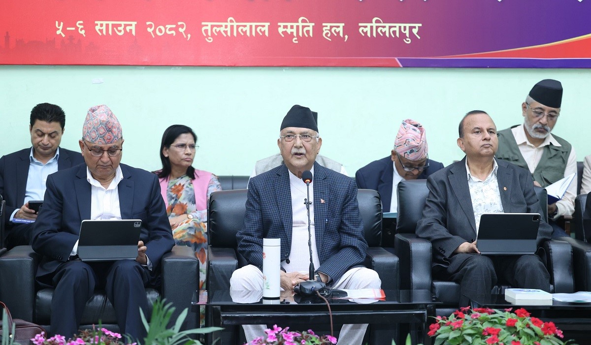 ओलीले भने -‘विद्या भण्डारीको आग्रहमा भेट भएको हो, पार्टीभित्र मतभेद छैन’