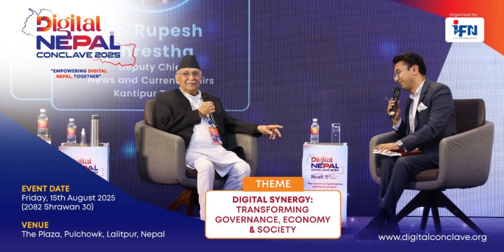 साउन ३० गते चौंथो संस्करणको ‘डिजिटल नेपाल कन्क्लेभ’ हुँदै, गुगल समेतको सहभागिता हुने