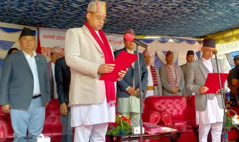 बागमतीका नवनियुक्त मुख्यमन्त्री बानियाँले लिए शपथ