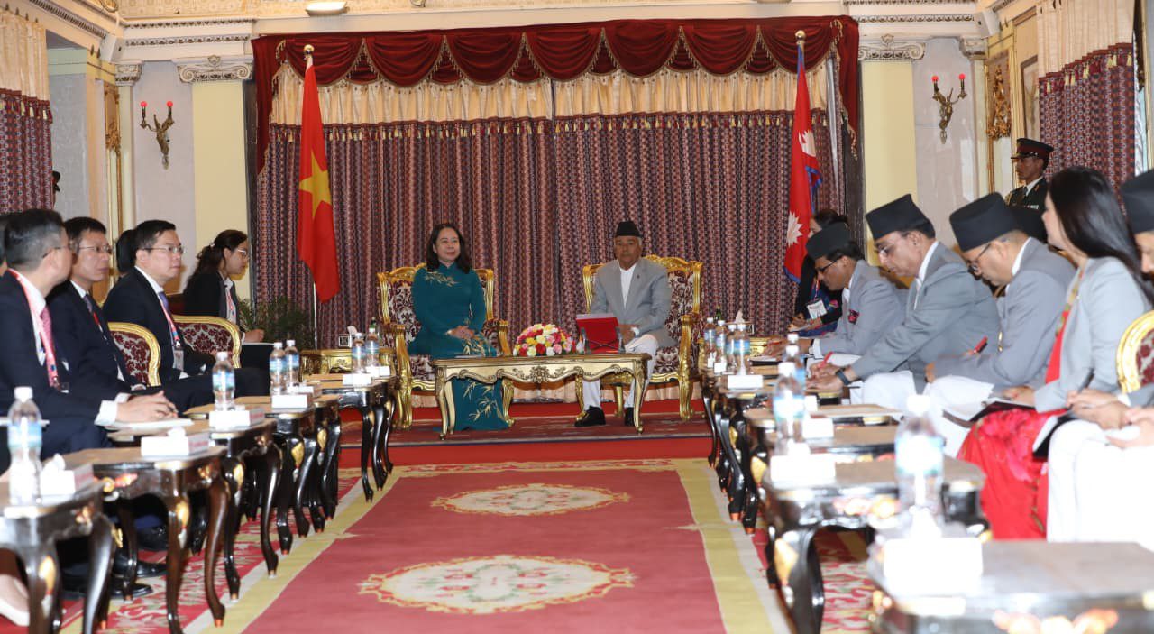 राष्ट्रपति पौडेल र भियतनामका उपराष्ट्रपतिबीच भेटवार्ता