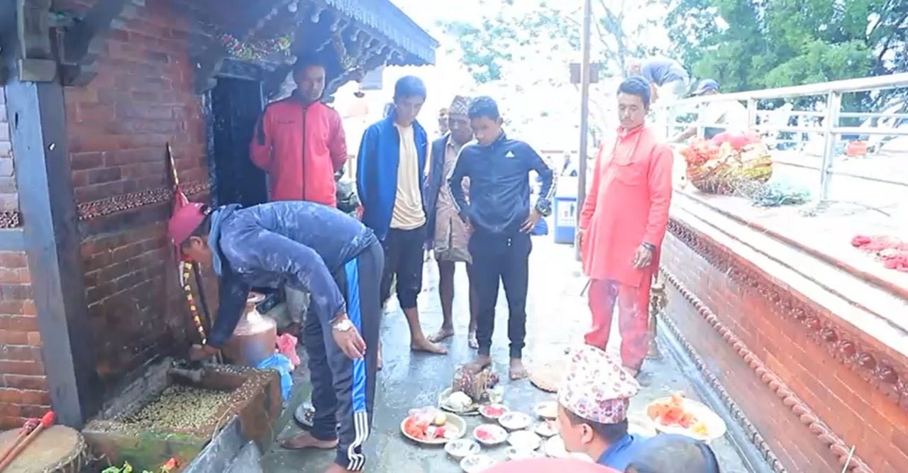 दशैं लाग्यो, खाँडादेवीमा जमरा राखियो