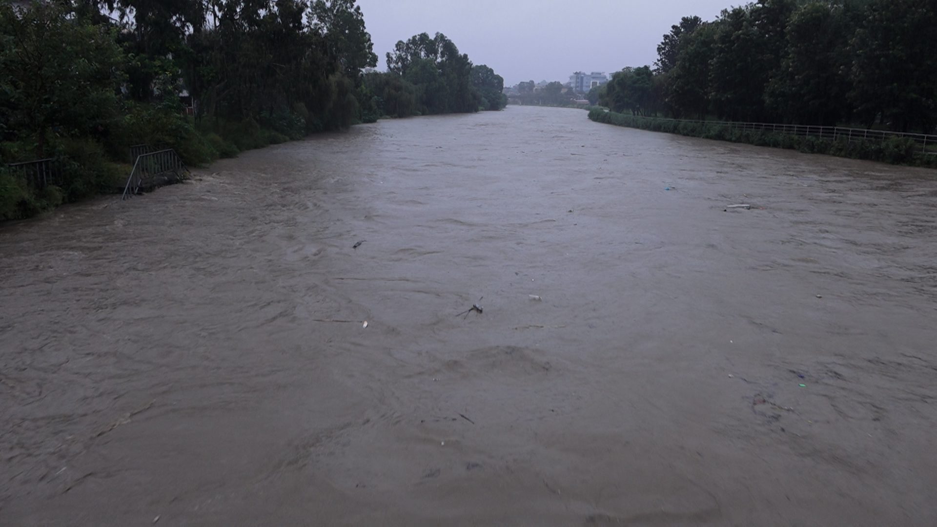 बागमती र धोवीखोलामा पानीको वहाब उच्च (तस्बिरहरु)