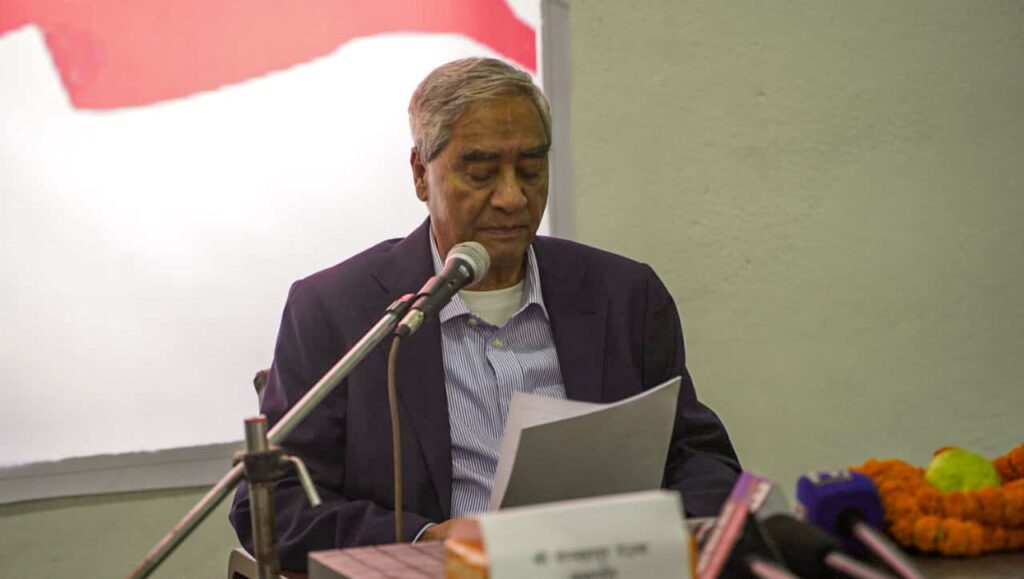 सरकारले निर्वाचनको वातावरण बनाउन सके देशले ठुलो संवैधानिक फड्को मार्छ : देउवा (पूर्णपाठसहित)