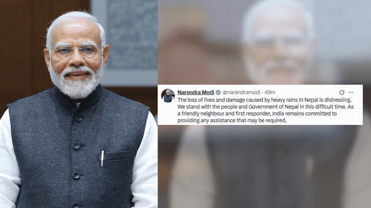 नेपालमा जनधनको क्षतिपछि मोदीले भने : ‘आवश्यक सहयोगका लागि तयार छौं’