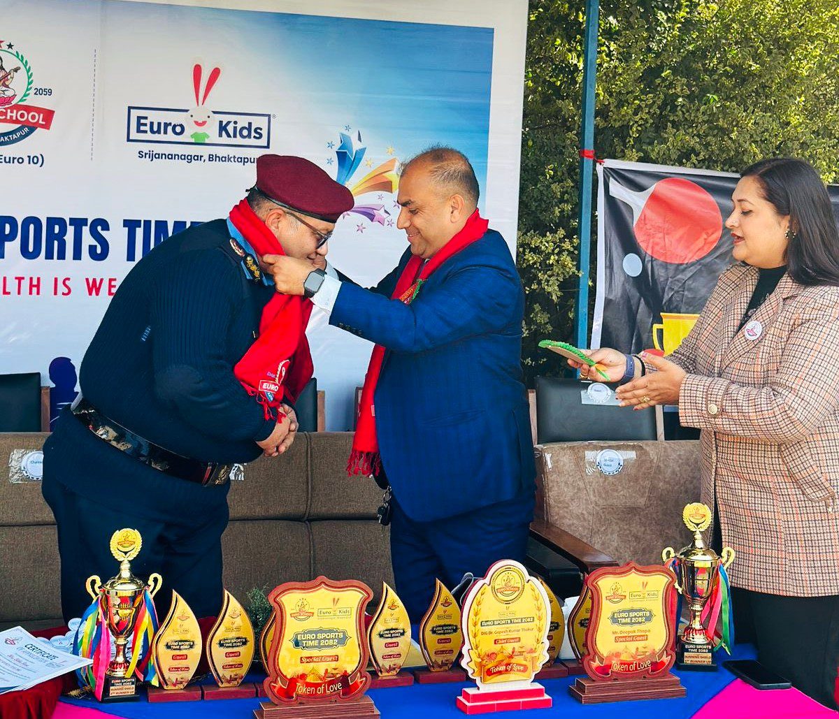 युरो किड्स & युरो स्कुल श्रीजनानगर, भक्तपुरमा ‘युरो स्पोर्ट्स टाइम २०८२’ भव्य रूपमा सम्पन्न