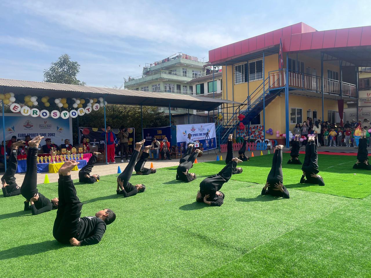 युरो किड्स & युरो स्कुल श्रीजनानगर, भक्तपुरमा ‘युरो स्पोर्ट्स टाइम २०८२’ भव्य रूपमा सम्पन्न