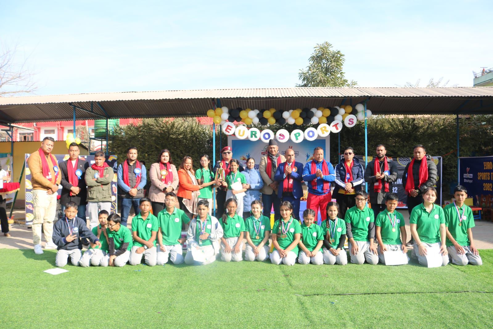 युरो किड्स & युरो स्कुल श्रीजनानगर, भक्तपुरमा ‘युरो स्पोर्ट्स टाइम २०८२’ भव्य रूपमा सम्पन्न