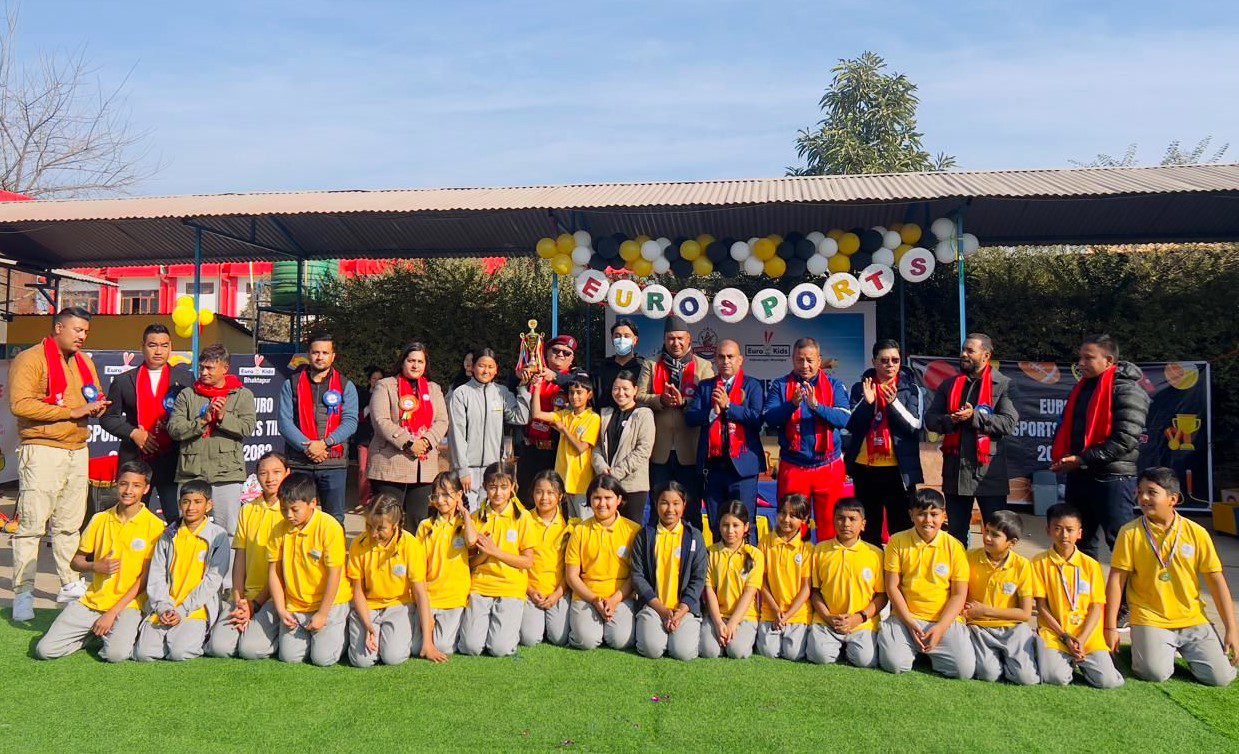 युरो किड्स & युरो स्कुल श्रीजनानगर, भक्तपुरमा ‘युरो स्पोर्ट्स टाइम २०८२’ भव्य रूपमा सम्पन्न