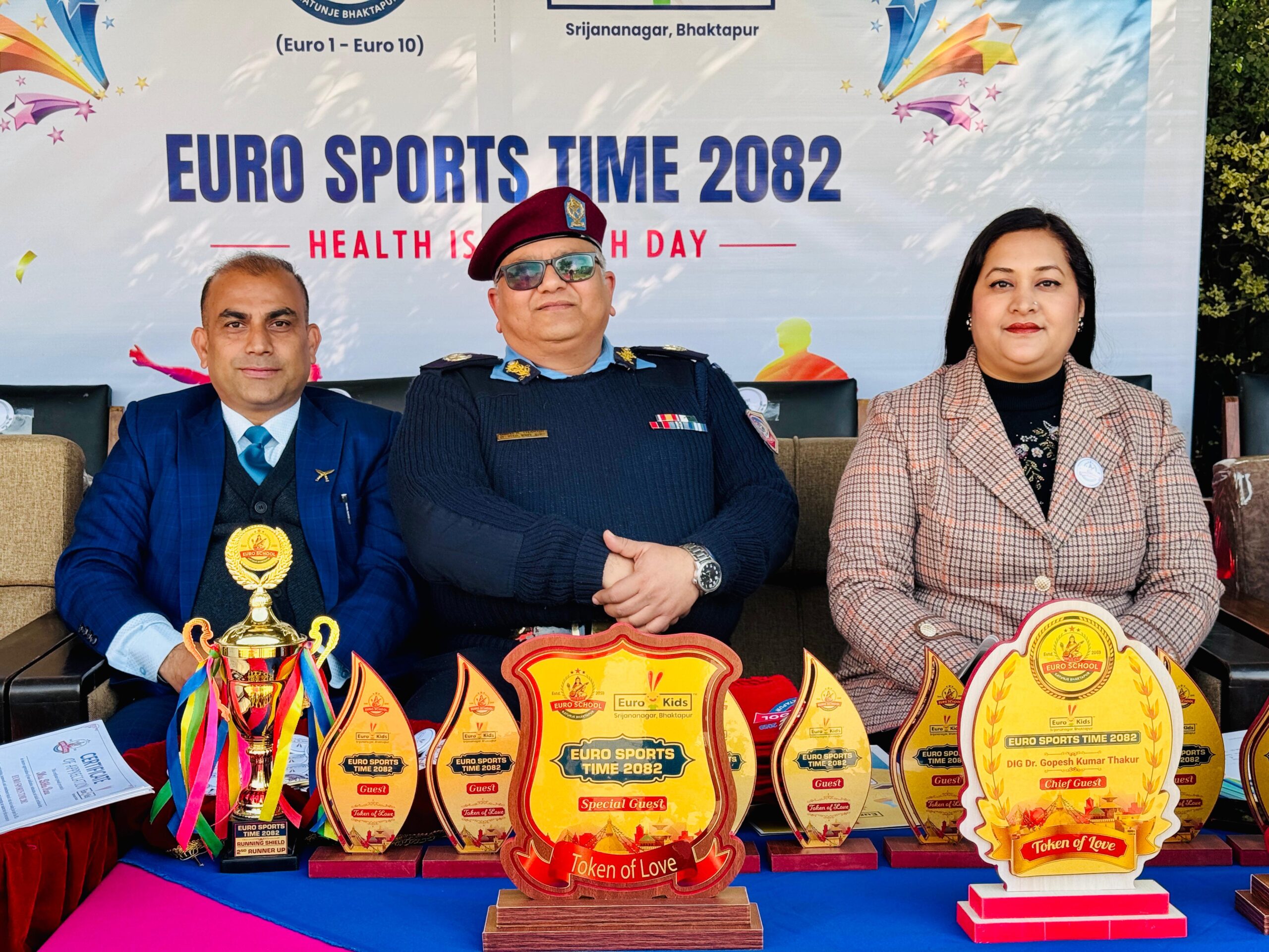 युरो किड्स & युरो स्कुल श्रीजनानगर, भक्तपुरमा ‘युरो स्पोर्ट्स टाइम २०८२’ भव्य रूपमा सम्पन्न