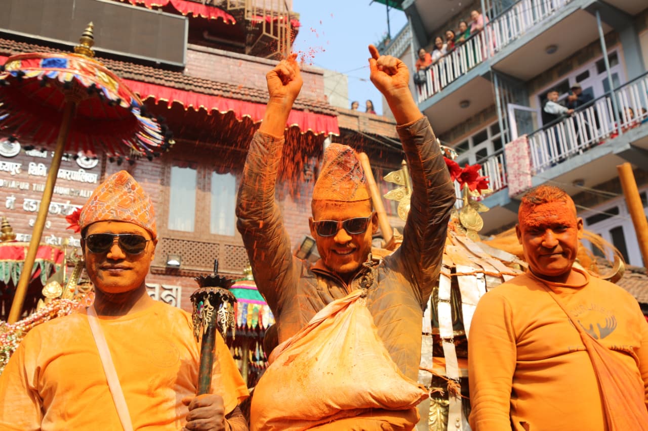 मध्यपुर थिमिमा सिन्दूर जात्राको रौनक (तस्वीरहरु)