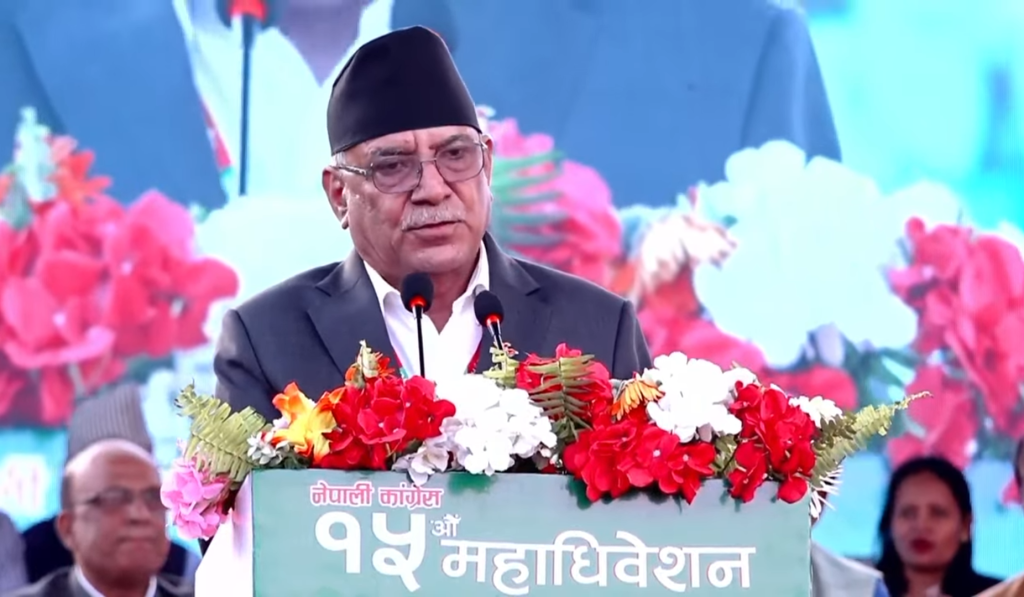 गगनजीले नेपाली कांग्रेसलाई नयाँ इतिहासतिर डोर्याउनुभयो : प्रचण्ड